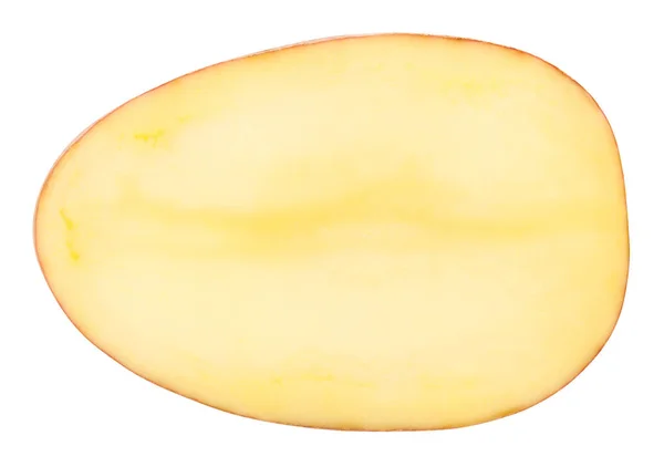 Нарезанный Красный Картофель Изолирован Белом Фоне — стоковое фото