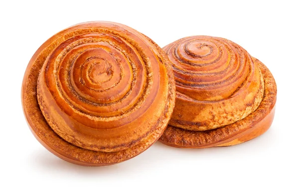 Cinnamon Rolls Isolated White Background — Stock Photo, Image