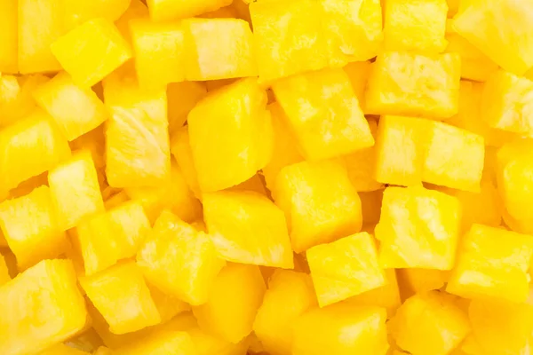 Sliced Pineapple Texture Pattern Closeup — Stock Photo, Image