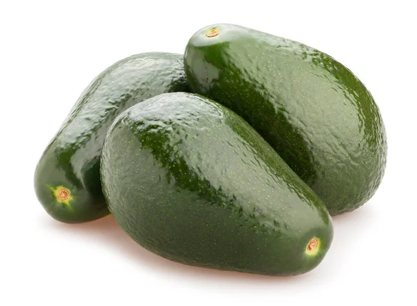 Avocado Pfad Isoliert Auf Weiß — Stockfoto