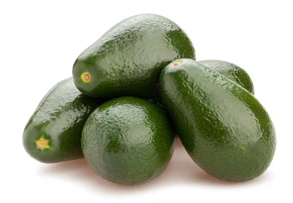 Percorso Avocado Isolato Bianco — Foto Stock