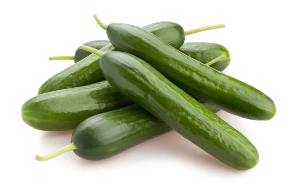 Cucumber Path Isolated White — Stock Photo, Image