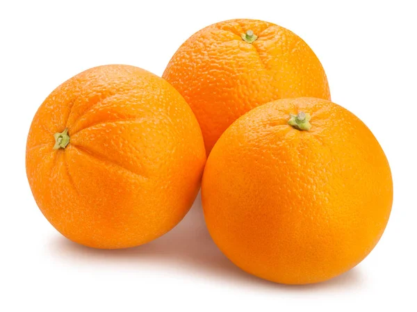 Orangenfruchtpfad Isoliert Auf Weiß — Stockfoto