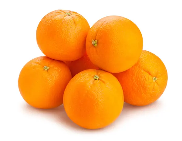 Orangenfruchtpfad Isoliert Auf Weiß — Stockfoto