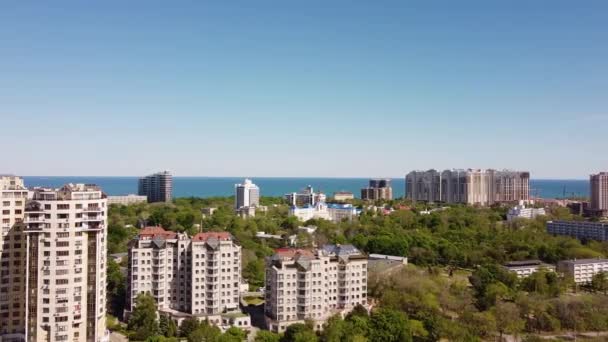 Odessa Ukraine Skyline Drone Arter Görüntüsü — Stok video