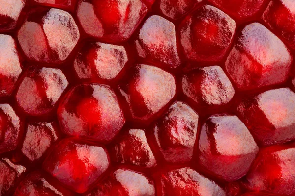 Granatapfelkerne Makro Nahaufnahme Detail — Stockfoto