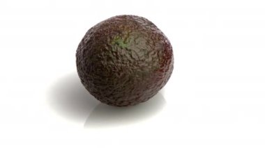 beyaz üzerinde izole hass avokado