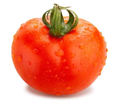 Domateslerin yolu beyazlar üzerinde izole