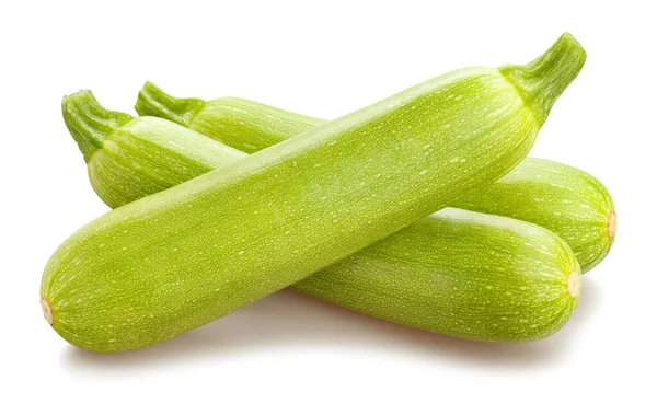 Zucchini Väg Isolerad Vit — Stockfoto