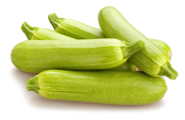 Zucchini Väg Isolerad Vit — Stockfoto