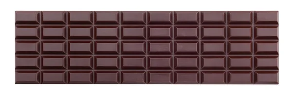 Chocolate Bar Path Isolated Top View — Stock Photo, Image