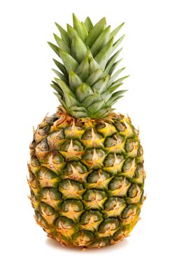 Ananas yolu beyazda izole edilmiş.