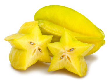 Dilimlenmiş karambol yolu beyazda izole edildi