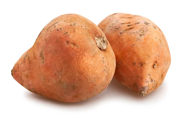 Zoete Aardappel Pad Geïsoleerd Wit — Stockfoto