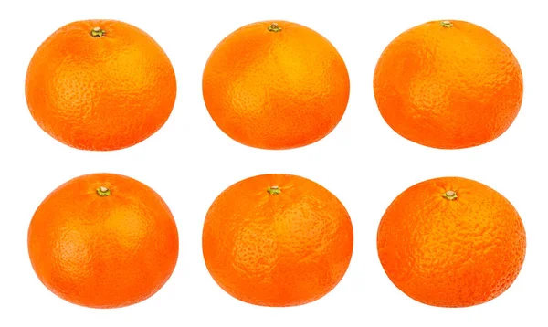 Tangerine Path Isolated White — Stock Photo, Image