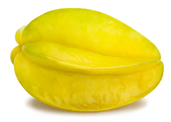 Carambola Pad Geïsoleerd Wit — Stockfoto