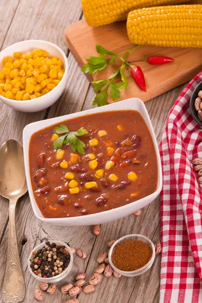 Rundvlees Chili Wit Tomatensaus — Stockfoto