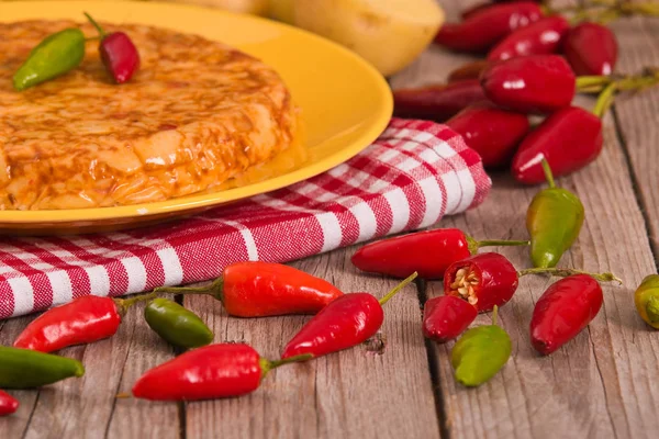 Spanish Omelette Chorizo — Stock Photo, Image