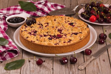 Beyaz yemek tarihinde kirazlı turta.