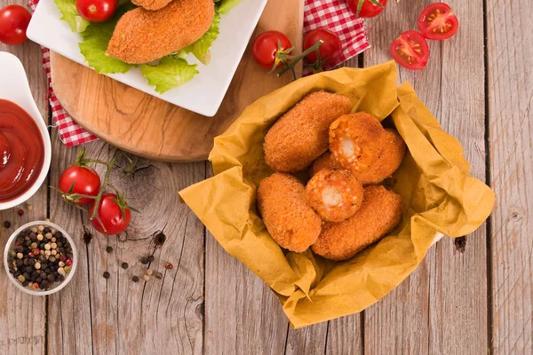 Italienische Gebratene Reisbällchen — Stockfoto