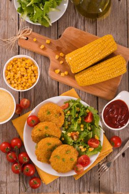 Beyaz yemek burgers Mısır.