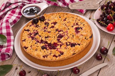 Beyaz yemek tarihinde kirazlı turta.