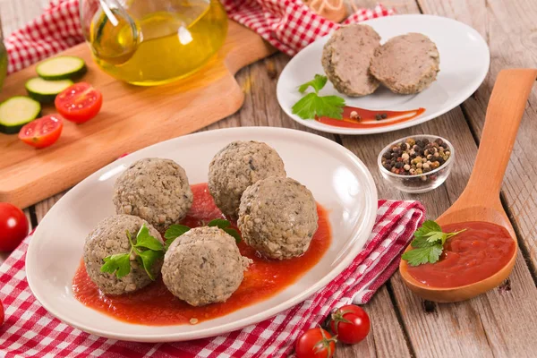 Meatballs Tomato Sauce — Stock Photo, Image