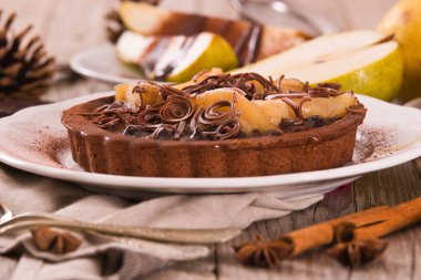 Armut ve çikolata tart.