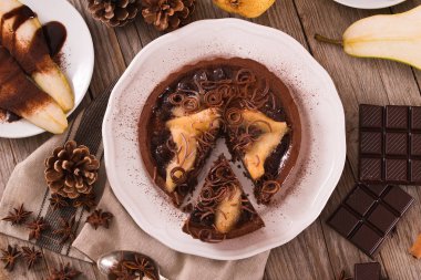 Armut ve çikolata tart.