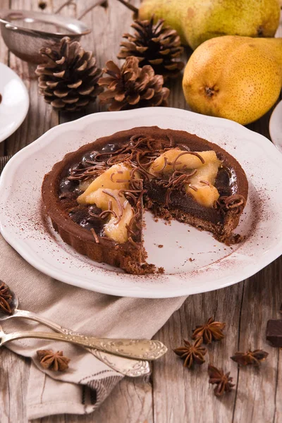 Armut ve çikolata tart.