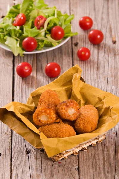 Italienische Gebratene Reisbällchen — Stockfoto