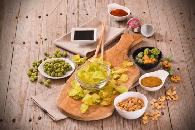 Wasabi lezzet patates cips.