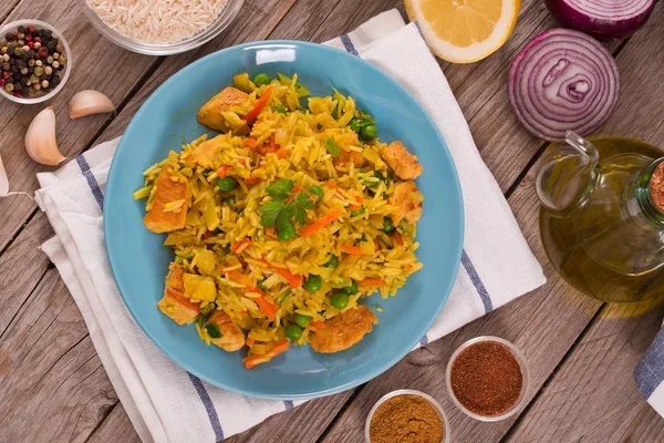 Nasi Goreng Med Grönsaker — Stockfoto