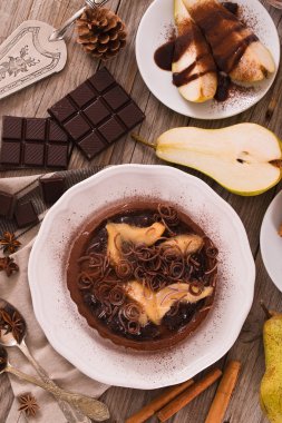 Armut ve çikolata tart.