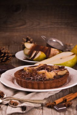 Armut ve çikolata tart.