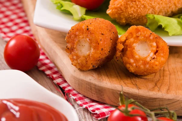 Italienische Gebratene Reisbällchen — Stockfoto