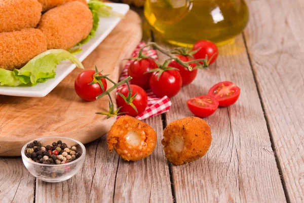 Italienische Gebratene Reisbällchen — Stockfoto