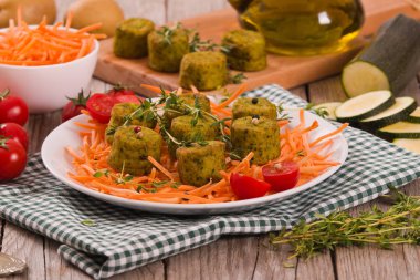 Havuç Salata Vejetaryen köfte.