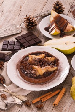 Armut ve çikolata tart.