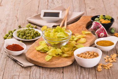 Wasabi lezzet patates cips.