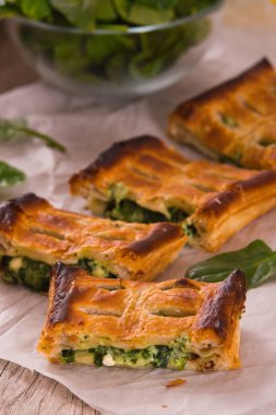 Ispanak ve ricotta Peynirli börek.