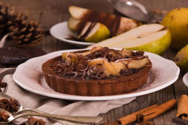 Armut ve çikolata tart.