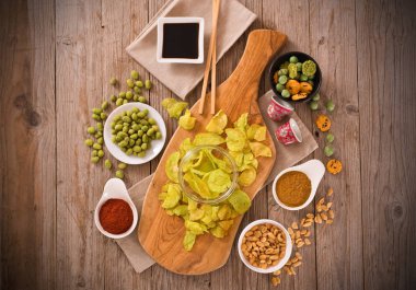 Wasabi lezzet patates cips.