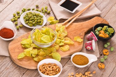 Wasabi lezzet patates cips.