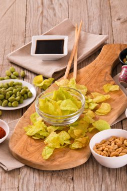 Wasabi lezzet patates cips.