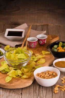 Wasabi lezzet patates cips.