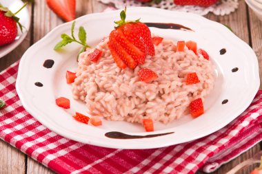 Nane ile Çilek risotto.