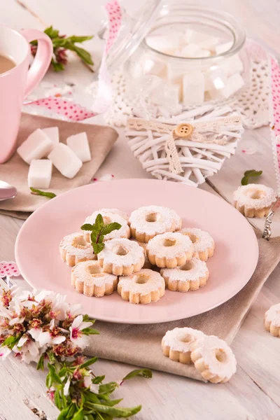 Galletas Canestrelli Con Menta —  Fotos de Stock