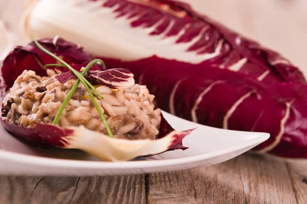 Risotto Red Radicchio — Stock Photo, Image