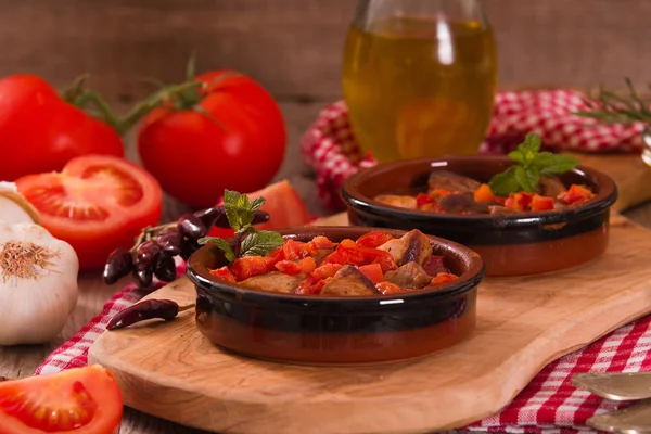 Schab Marynowany Sosie Pomidorowym — Zdjęcie stockowe